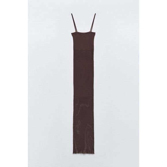 ZARA SEAMLESS FITTED MESH DRESS size x-small small - Picture 6 of 7